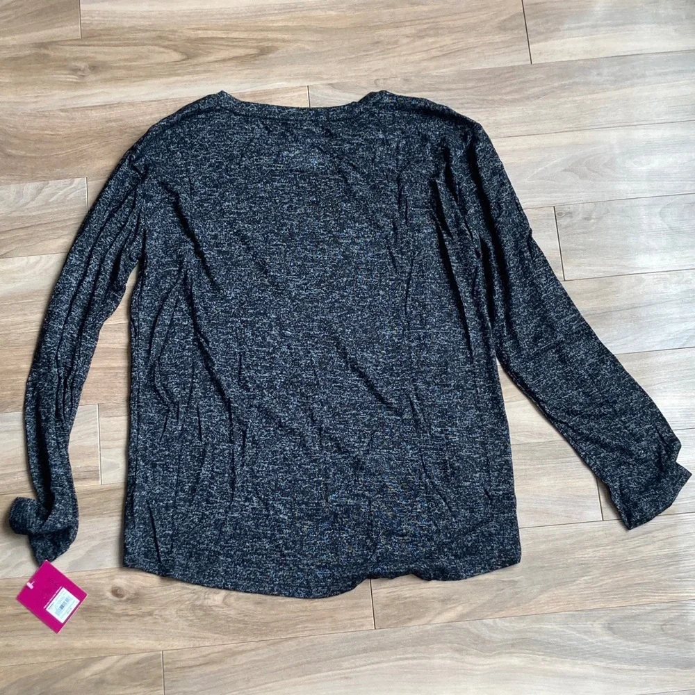 SO top Made of glitter cozy graphic long sleeve shirt casual XXL girls